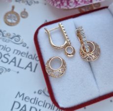 Paauksuoti auskarai transformeriai  "Žaismas"