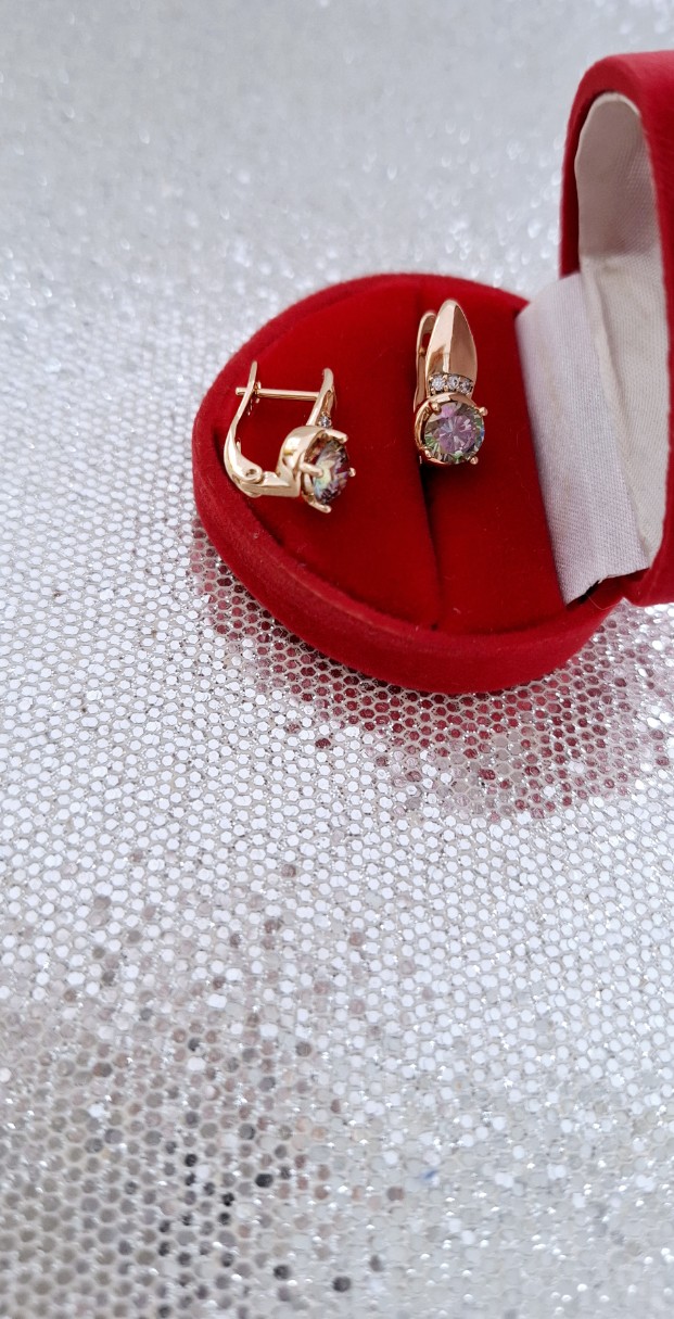 Medicininio aukso auskarai „Chamelio“