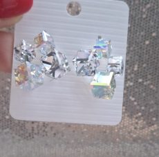 Auskarai swarovskio kristalo "Chamelion"